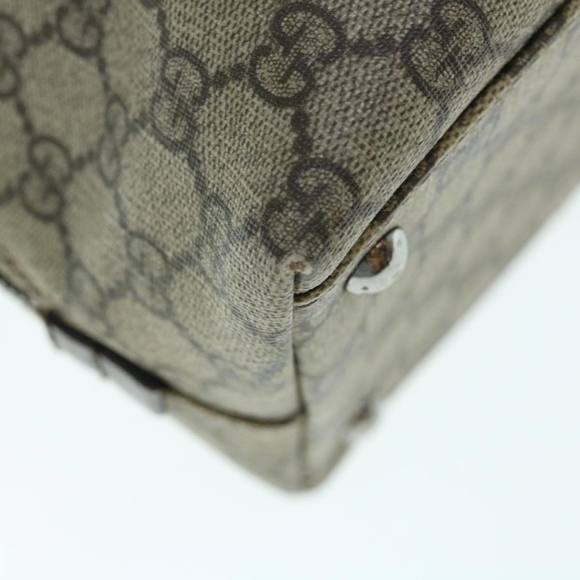 GUCCI GG Supreme Hand Bag PVC Leather Beige 114537 Auth am5468 - Picture 16 of 16